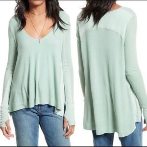 Free People Seafoam Green Top NWT